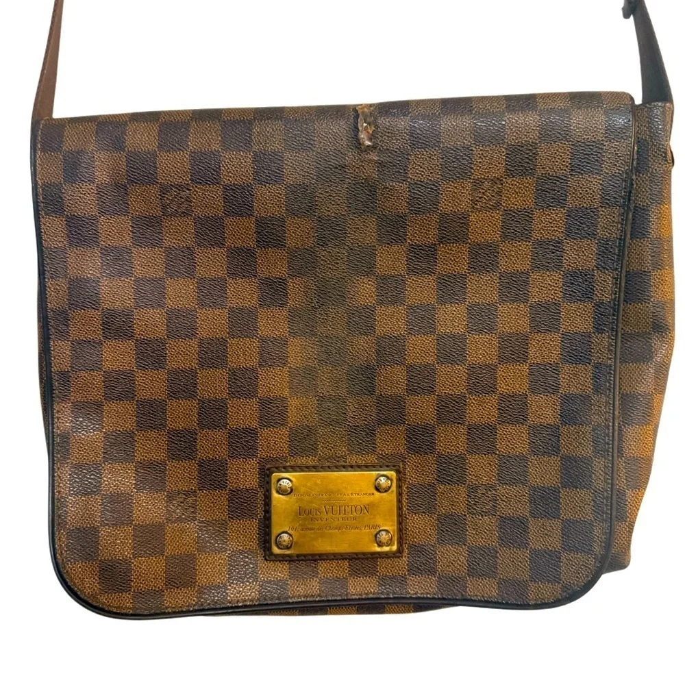 Louis Vuitton Damier Ebene Brooklyn Canvas Bag—2008 France